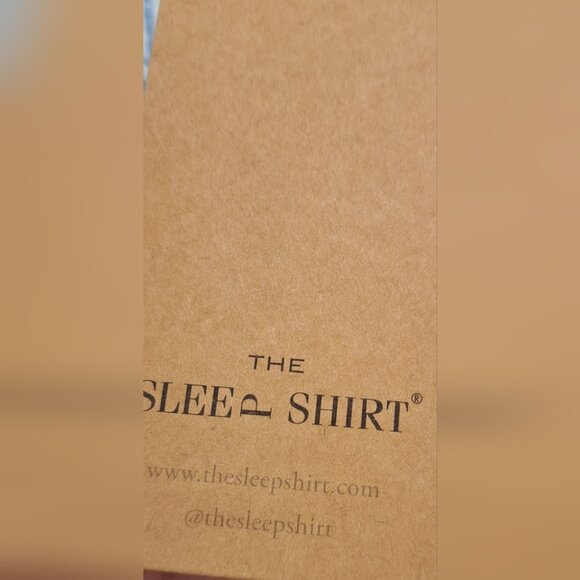 NWT The Sleep Shirt Short Blue Check 100% Linen Canada Plus Size One Size - Picture 12 of 14